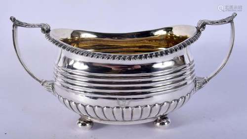 A GEORGE III SILVER SUGAR BASIN. London 1815. 306 grams. 20 ...