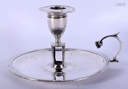 A GEORGE III SILVER CHAMBERSTICK. London 1790. 240 grams. 15...