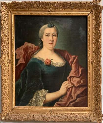 ECOLE FRANCAISE du XVIIIème
Portrait présumé de la Comtesse ...