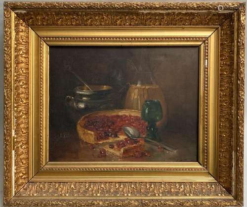 Eugène Henri CAUCHOIS (1850-1911)
Nature morte à la tarte
Hu...