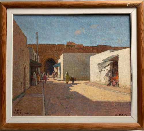 Alexis Louis DE BROCA (1868-1948)
Rabat, porte des Oudaïas
H...