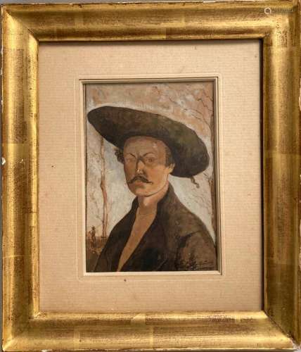 Charles MILCENDEAU (1872-1919)Autoportrait 1915