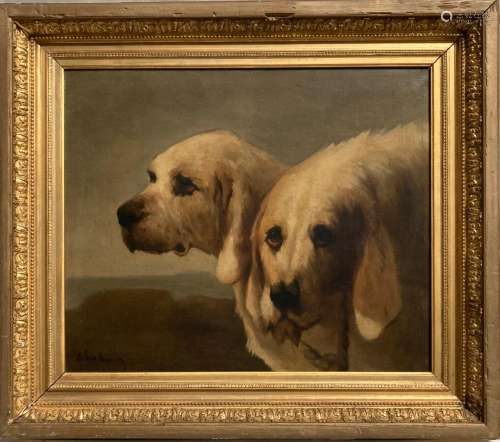 Jules CHARDIGNY (1842-1892)
Les deux chiens
Huile sur toile ...