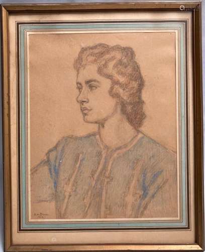 Alexis Louis DE BROCA (1868-1948)
Portrait de dame, 1942