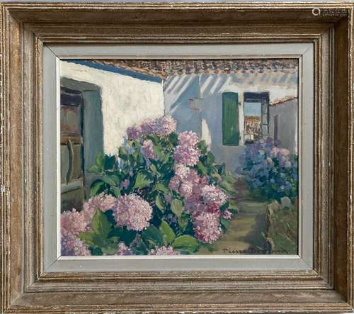 Pierre Philippe BERTRAND (1884-1975)
La cour aux hortensias
...