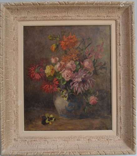 Juliette SAVALLE-LEMARCHAND (née en 1920)
Bouquet de fleurs ...