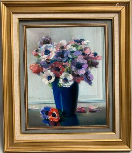 Henri BURON (1880-1969)
Bouquet de fleurs
Pastel signé en ba...