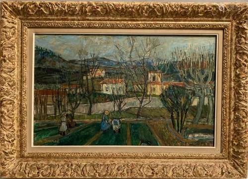Auguste DUREL (1904-1993)
Paysage
Huile sur toile signée en ...