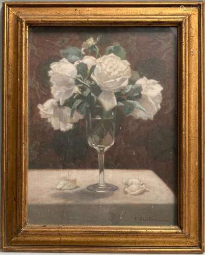 Francisque GUILLERMIN (1878-1947)
Bouquet de roses dans un v...