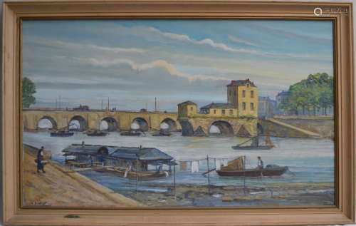 Marcel BOUBINET (XIX-XXème)
Nantes, le pont de Pirmil
Huile ...