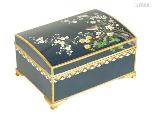 A JAPANESE INABA MUSICAL CLOISONNE JEWELLERY BOX