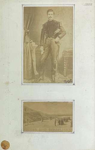 Deux photographies :- Portrait du Colonel ROSSEL