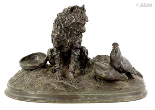 AFTER P J MENE (1810 - 1879) A 19TH CENTURY FRENCH BRONZE GR...