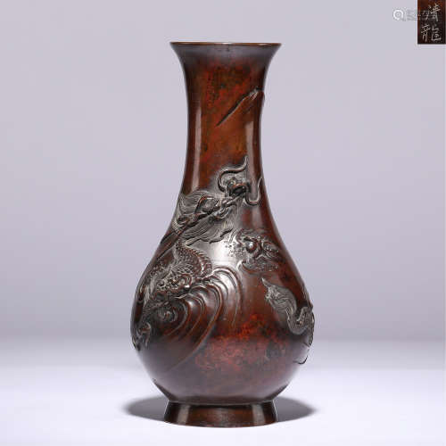 龍紋銅花瓶