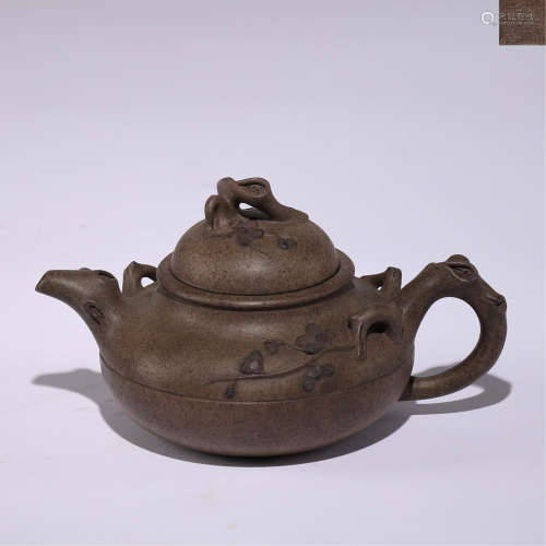 梅花糚老泥茶壺