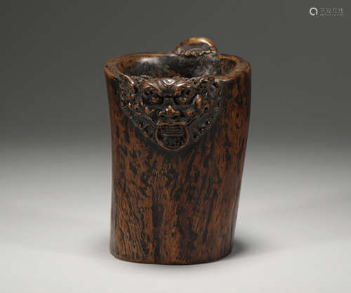 Aloes pen holder from the Qing Dynasty