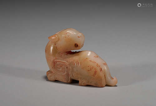 The han dynasty jade tiger