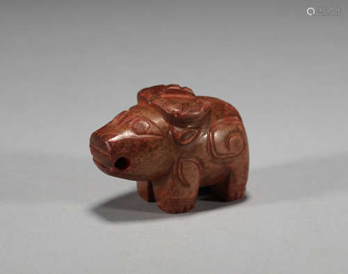 Shang dynasty jade cattle