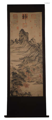 Ming Dynasty Tang Yin Xia Shan diagram landscape treasures s...