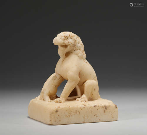 White stone lion in tang Dynasty