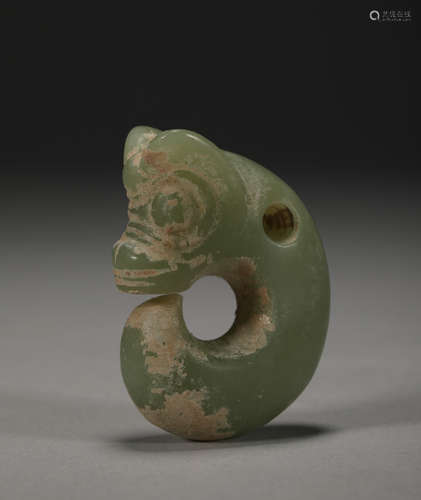 Chinese Red Mountain Culture and black jade jade pig dragon ...