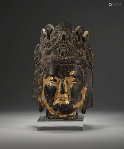 Tang Dynasty qingshi Buddha head