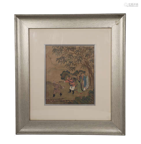 Ming Dynasty meiyin nunnery master Arhat picture frame