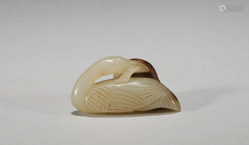 Yuan Dynasty Hetian jade goose