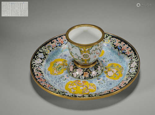 18th century Chinese qing Dynasty lacquered tea cup