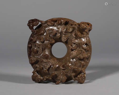 Han Characters run animal grain jade ornaments