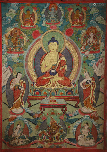 Tibetan Buddha Thangka, Qing Dynasty