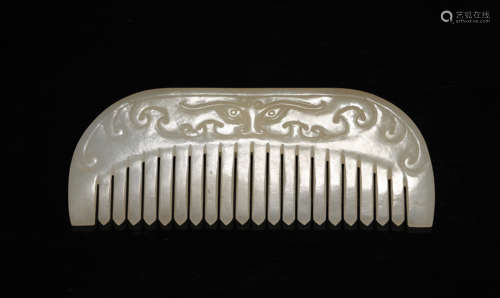 Yuan Dynasty Hetian jade comb