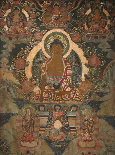 Tibetan Buddha Thangka, Qing Dynasty