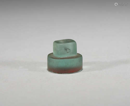 Qing dynasty blue material silver seal