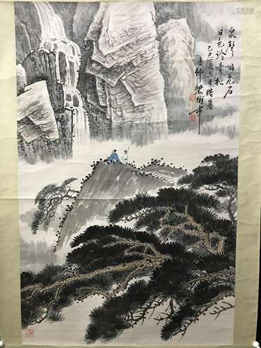 梁樹年  山水 纸本立轴