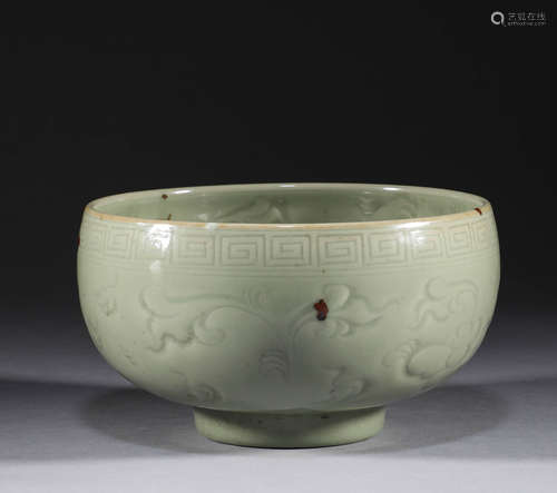 Song Dynasty, Longquan kiln flower pattern pen wash