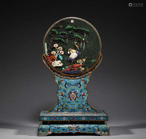 In the Qing Dynasty, copper tires, cloisonne and Jasper were...