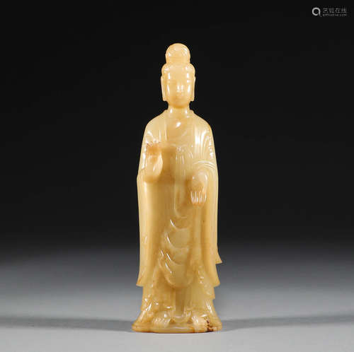 In the Tang Dynasty, Hetian jade Figurines