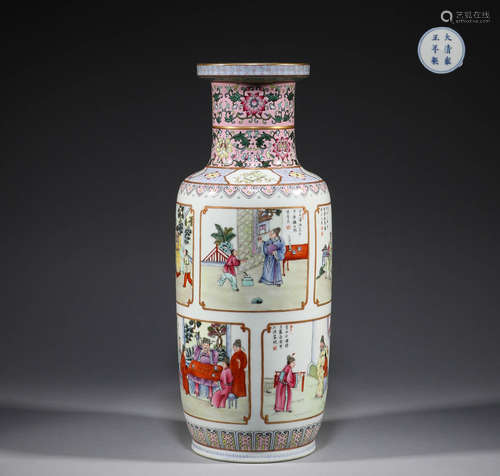 Qing Dynasty, pastel openning character story bottle