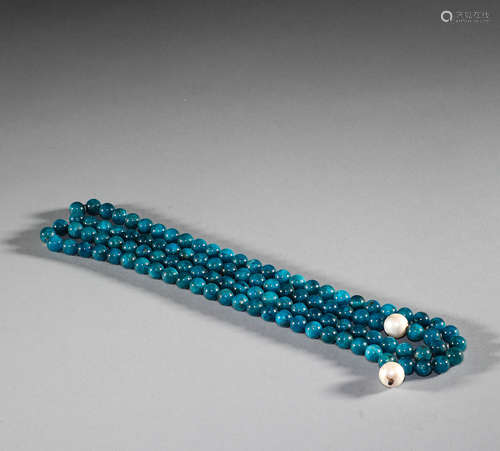 Aquamarine Necklace in Qing Dynasty