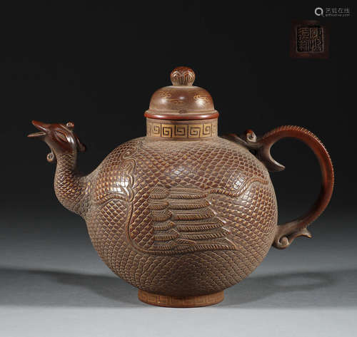 Purple clay pot in Qing Dynasty