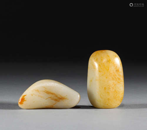 In the Qing Dynasty, Hotan jade seed material was a pair of ...