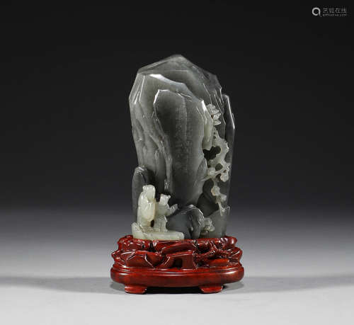 Qing Dynasty, Hotan jade character story, Shanzi