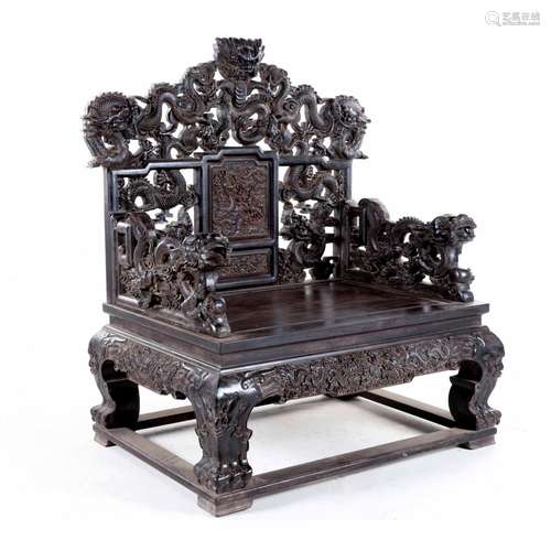 ZITAN DRAGON THRONE CHAIR