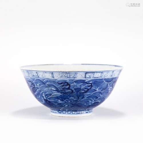 QING TONGZHI BLUE & WHITE BOWL