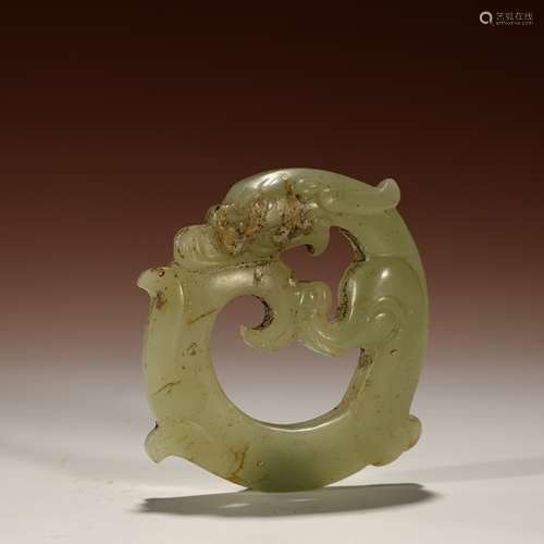 Ancient dragon jade ring