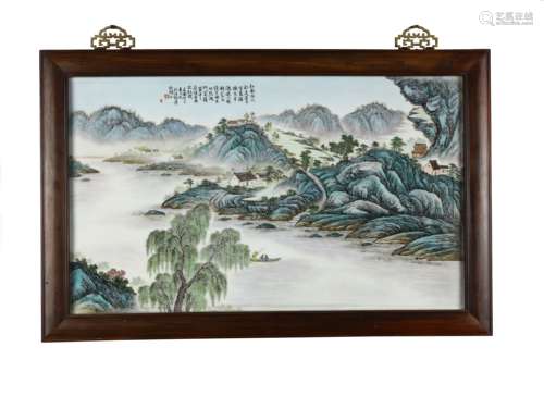 Qing Dynasty Porcelain landscape painting