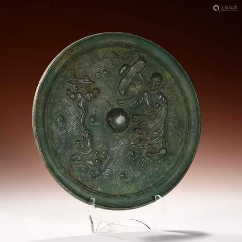 Bronze mirrors of ancient figures