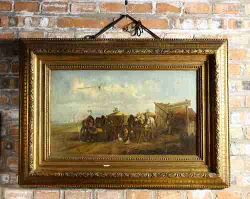 Harvest season of European oil painting