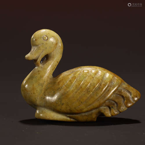 Ancient jade swan